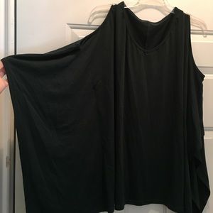 Women’s cold shoulder cape style T-shirt